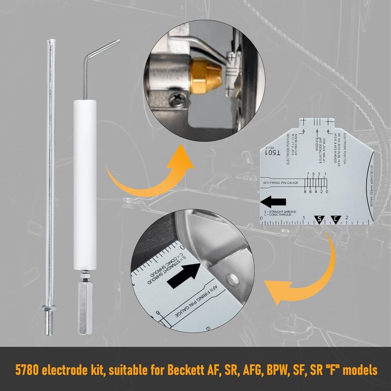 Cawla 5780 Electrode Insulator Assembly Fits for Becket AF, AFG, AR, SF and SR Burners - Image 5